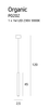 Lampa wisząca Organic w kolorze białym (P0202) - MAXlight - elegancki żyrandol do nowoczesnych wnętrz.