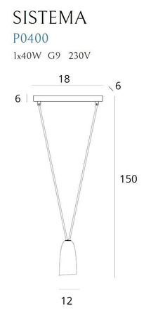 Lampa wisząca MAXlight SISTEMA (P0400) - nowoczesny styl i elegancja w Twoim wnętrzu!