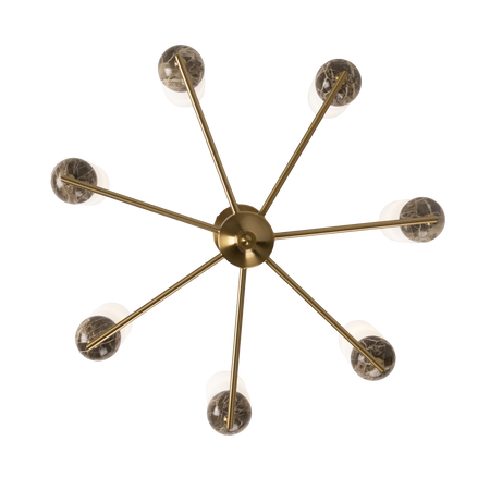 MAXLIGHT P0633 LAMPA WISZĄCA NOVA GOLD 7L