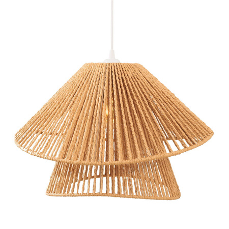 MAXlight Lampa Wisząca Amalfi II Natural (P0578) – Stylowe oświetlenie do każdego wnętrza