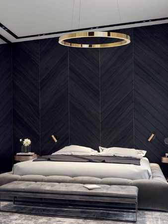 Lampa wisząca MAXlight LUXURY Ø 110 cm z ściemniaczem (P0370D) - nowoczesność i elegancja w Twoim wnętrzu!