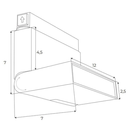MAXlight Lampa Magnetyczna Łamana Zigbee 6W (M0007Z) – Oświetlenie 2700/5000K, 323LM