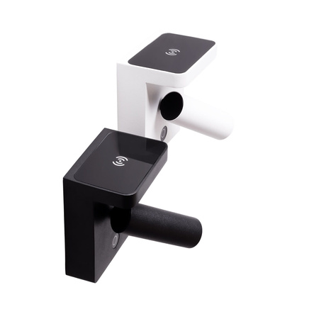 Kinkiet LOFER z indukcyjną ładowarką, czarny (W0374) - MAXlight