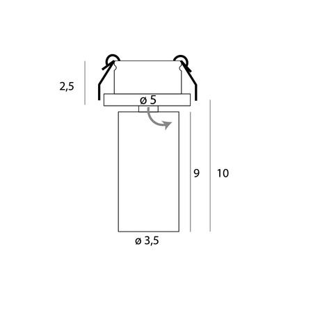 MAXlight Lampa Podtynkowa Halo C White (H0124) - Elegancja i nowoczesność w każdym wnętrzu!
