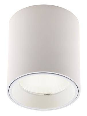 Lampa sufitowa TUB okrągła z białym pierścieniem ozdobnym (C0155) - MAXlight