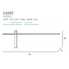 Kinkiet SABRE MAXlight (W0283) – nowoczesne oświetlenie do Twojego wnętrza!