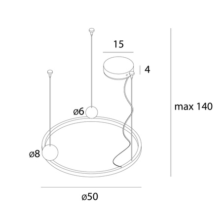 MAXlight Lampa Wisząca Solaris (P0613) – nowoczesne oświetlenie dla Twojego wnętrza!