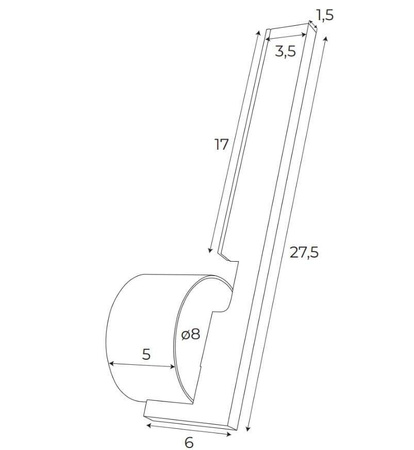 MAXlight Kinkiet Merano I Złoty (W0345) – Elegancja i styl w Twoim wnętrzu!