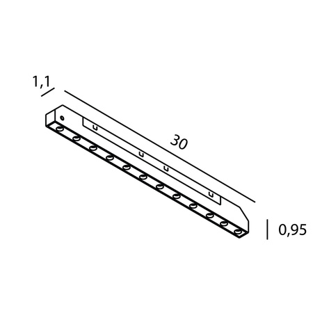 MAXlight Płaski Raster MICRO11 12W Czarny (N0009N) - Nowoczesne oświetlenie do każdego wnętrza!