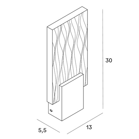 MAXlight Kinkiet Vetro w kolorze matowej czerni (W0361) - nowoczesne oświetlenie do Twojego wnętrza.