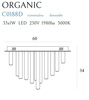 Plafon LED ORGANIC ściemnialny (C0188D) - MAXlight