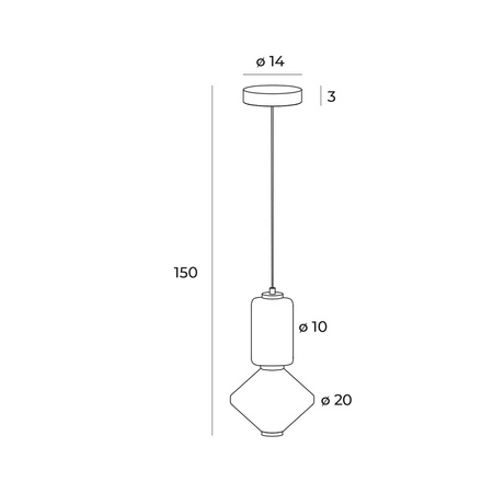 MAXlight (P0467) Lampa wisząca Akiko - nowoczesne oświetlenie do każdego wnętrza!